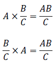 分数に整数を掛ける方法