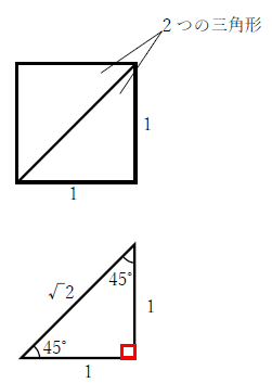 cosπ/4の値