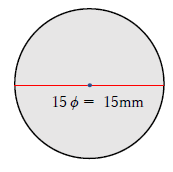 15φの直径