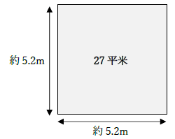 27平米は何メートル