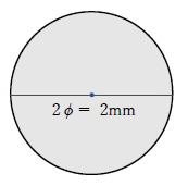 2φの直径