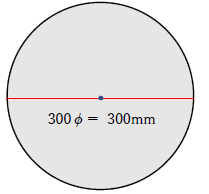 300φの直径