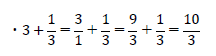 3+3分の1