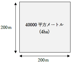 40000平方メートル