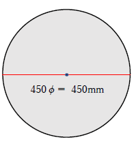 450φの直径