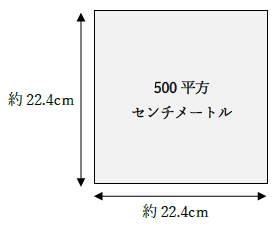 500c㎡はどれくらいの広さ