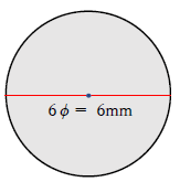 6φの直径