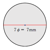 7φの直径