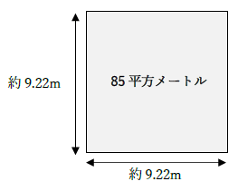 85平米の広さ