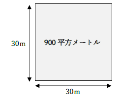 900平方メートルはどのくらいの広さ
