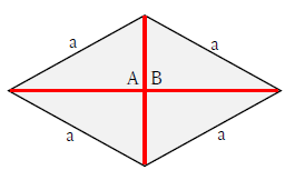 図　ひし形と対角線2