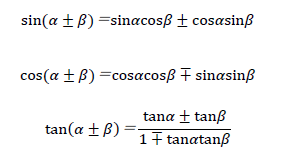 三角関数の加法定理とは？公式1