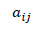 a_{ij}