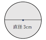 直径3センチの実寸