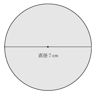直径7センチの実寸