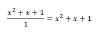 　x2+x+11=x2+x+1