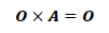 \mathbit{O}\times\mathbit{A}=\mathbit{O}